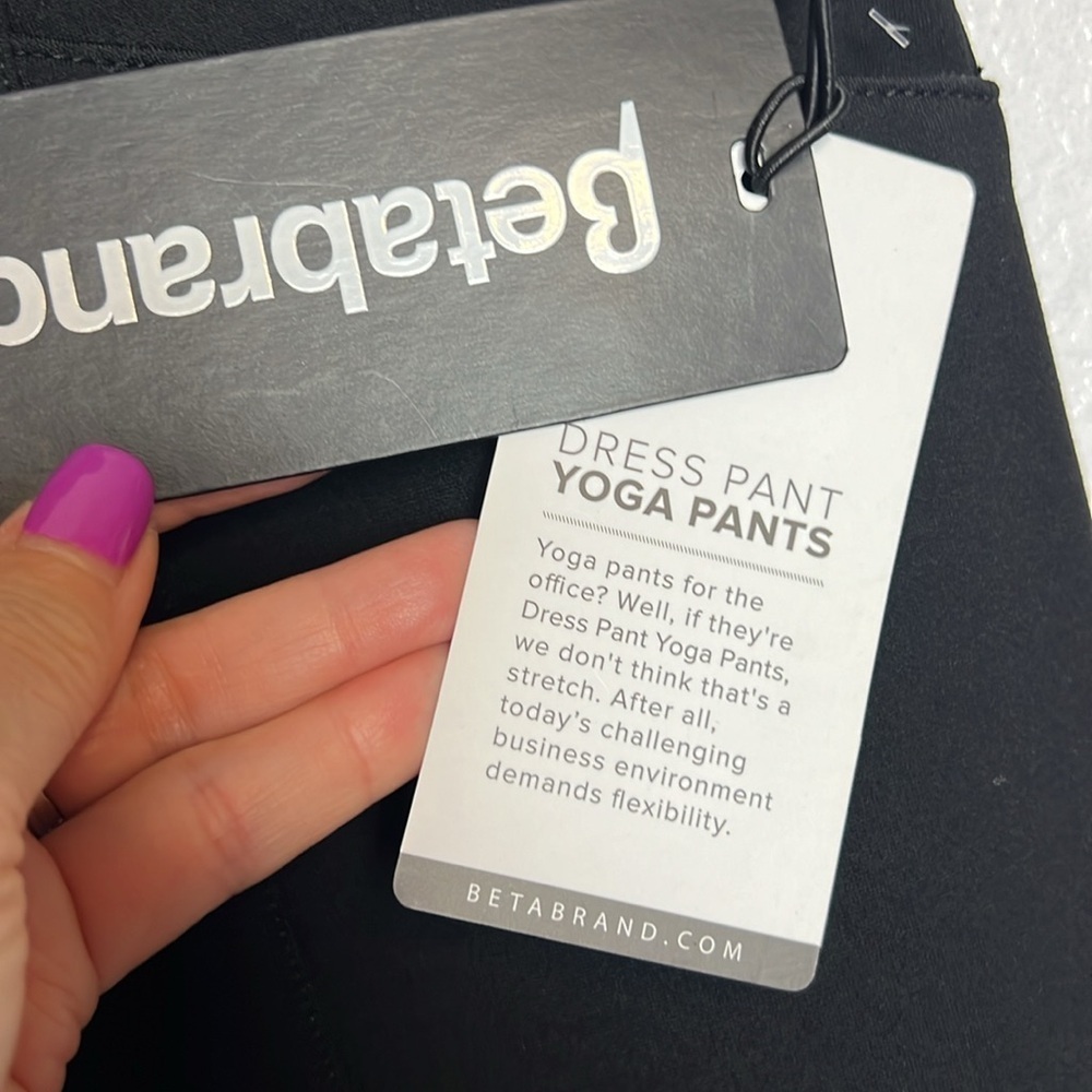 Betabrand Dress Pant Yoga Pant Bootcut Black Size Medium NWT - Picture 9 of 11